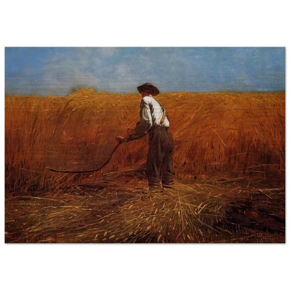 THE VETERAN IN A NEW FIELD - Winslow Homer Brushed Aluminum Print - 70x100 cm / 28x40 inches | Winslow Homer Aluminum Print | Winslow Homer Prints