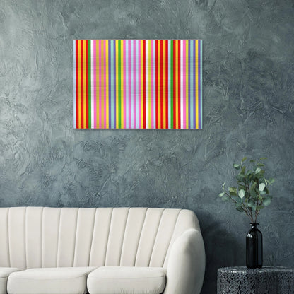 Powwow - 1969 - Gene Davis Brushed Aluminum Print - 70x100 cm / 28x40 inches | Gene Davis Aluminum Print | Gene Davis Prints