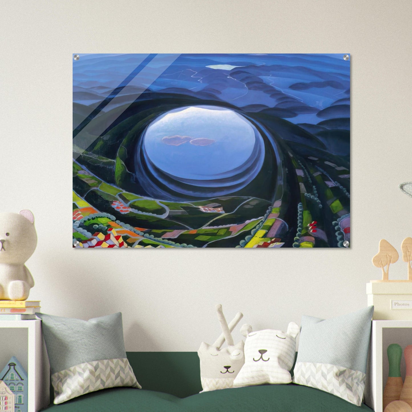 Primavera Umbria - 1923 - Gerardo Dottori Acrylic Print - 70x100 cm / 28x40″ inches