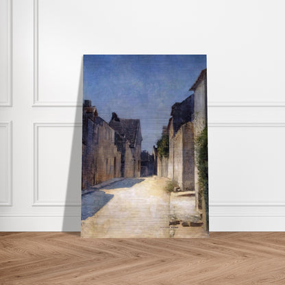 STREET IN SAMOIS 1888 - Odilon Redon Brushed Aluminum Print - 70x100 cm / 28x40 inches | Odilon Redon Aluminum Print | Odilon Redon Prints