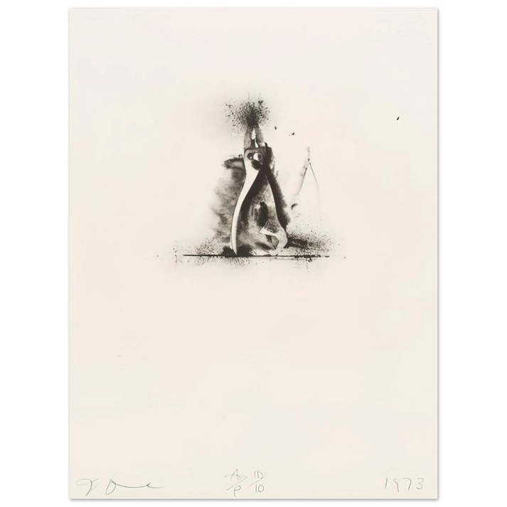 Jim Dine - UNTITLED FROM TEN WINTER TOOLS 1973 1  75x100 cm / 30x40inches Fine Art Poster