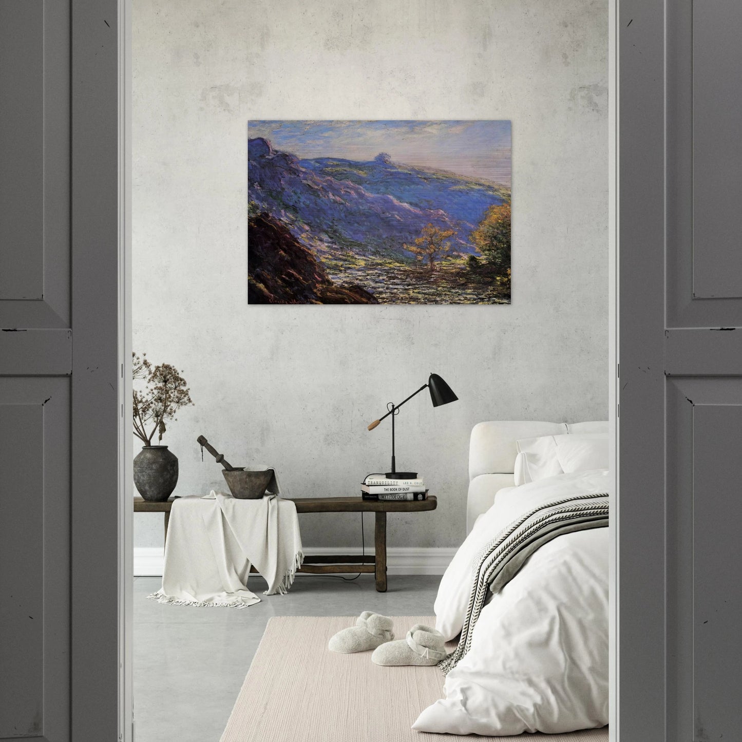 The Old Tree, Sunlight on the Petit Cruese - claude monet Brushed Aluminum Print - 70x100 cm / 28x40 inches | claude monet Aluminum Print | claude monet Prints