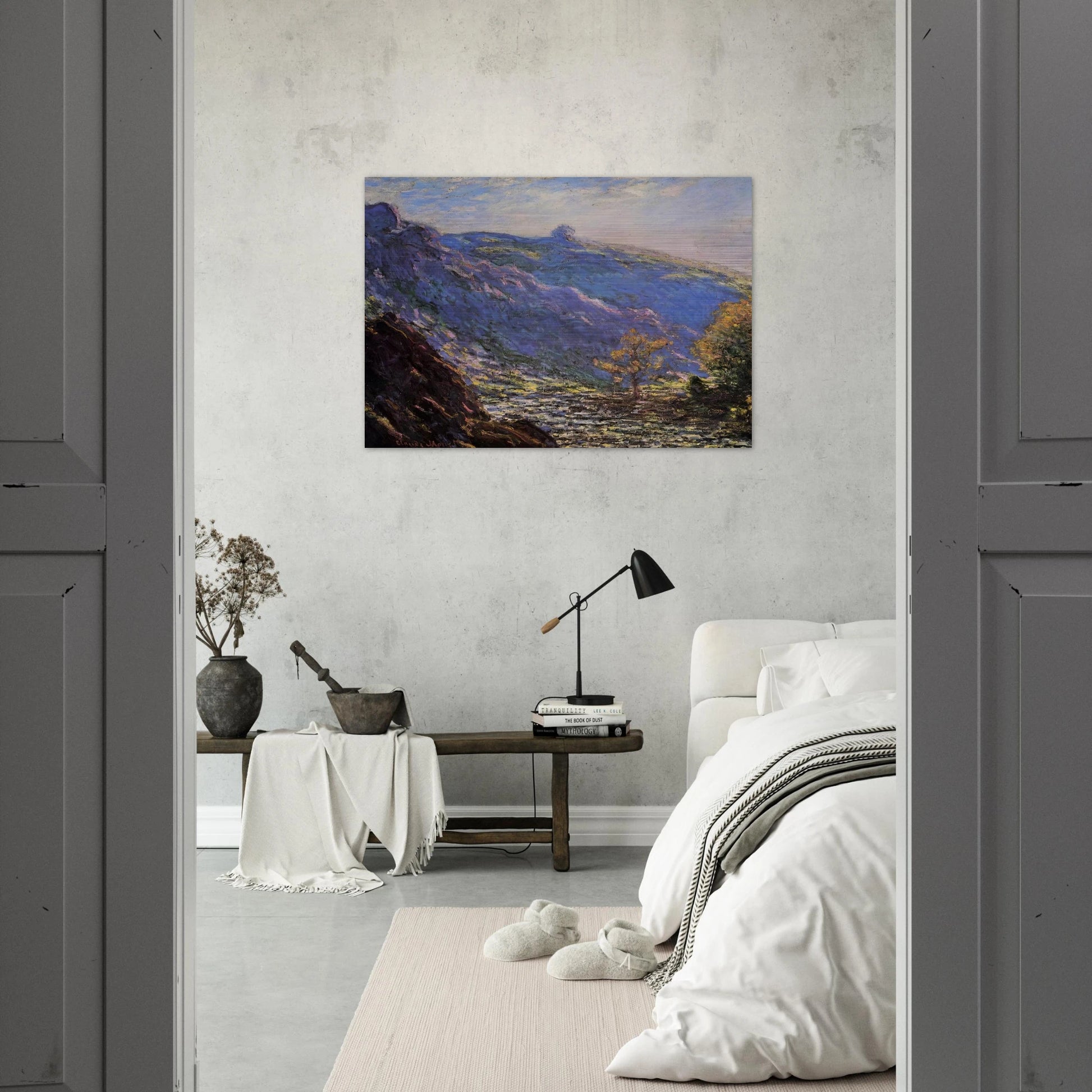 The Old Tree, Sunlight on the Petit Cruese - claude monet Brushed Aluminum Print - 70x100 cm / 28x40 inches | claude monet Aluminum Print | claude monet Prints