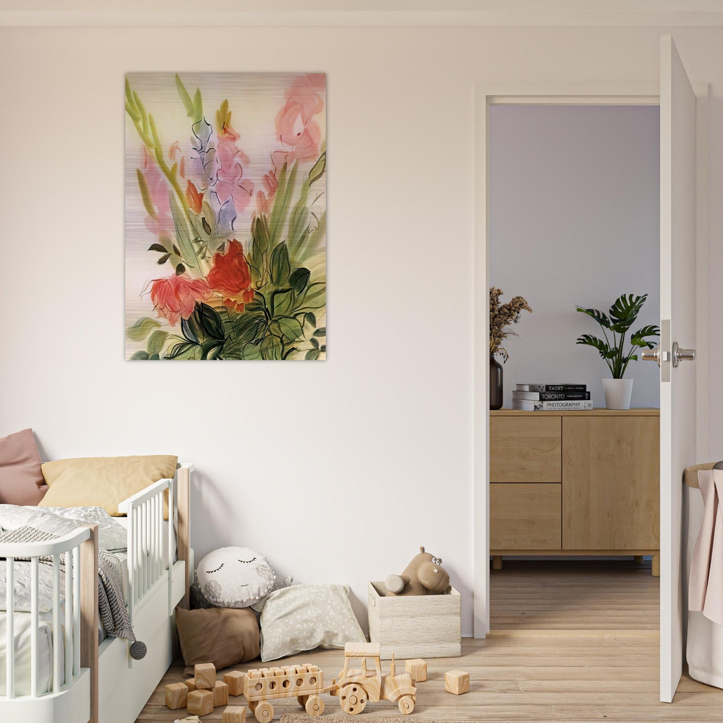 GLADIOLI 1942 - Raoul Dufy Brushed Aluminum Print - 70x100 cm / 28x40 inches | Raoul Dufy Aluminum Print | Raoul Dufy Prints