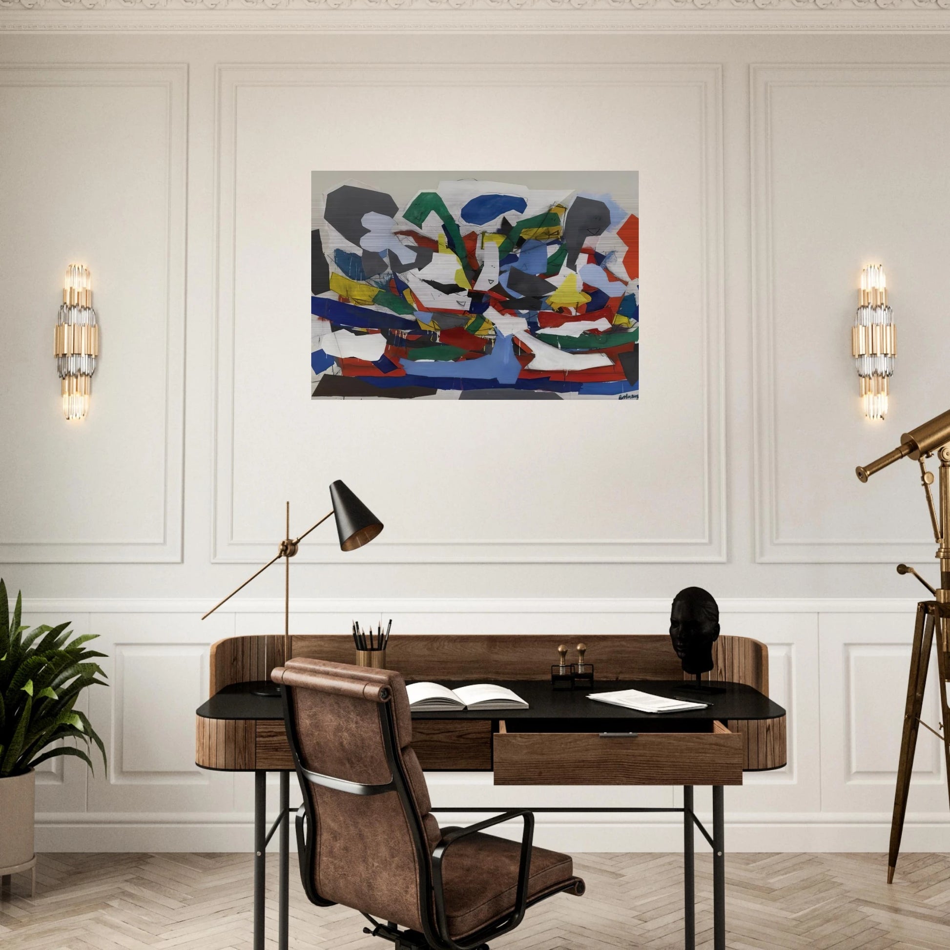 Adventure II - 1963 - Robert Goodnough Brushed Aluminum Print - 70x100 cm / 28x40 inches | Robert Goodnough Aluminum Print | Robert Goodnough Prints