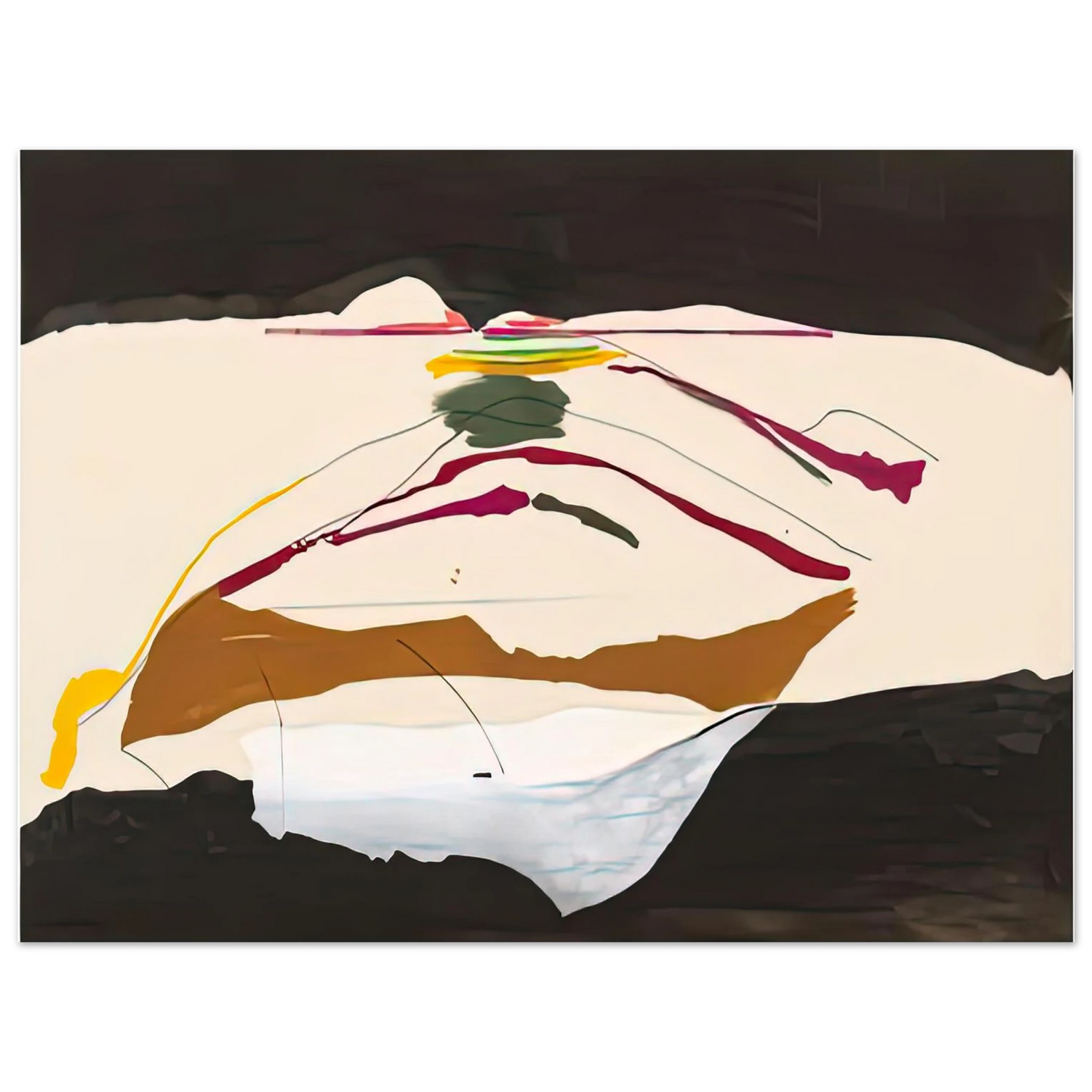Helen Frankenthaler - New Paths, 1973- Wall Art - 21x29.7 cm / 8x12" - Fine Art Poster-canvas - -