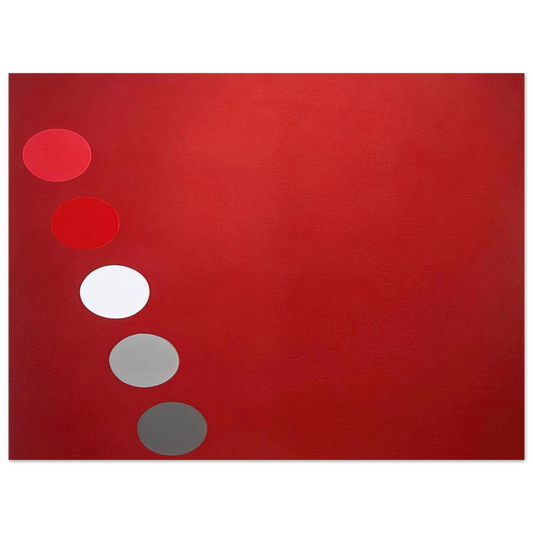 Thomas Downing - Phased Red - 1965  75x100 cm / 30x40inches Fine Art Poster