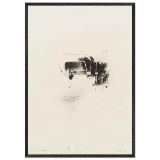 UNTITLED FROM TEN WINTER TOOLS 1973 4 - Jim Dine 70x100 cm / 28x40 inches Framed Art Print – Black Wooden Frame