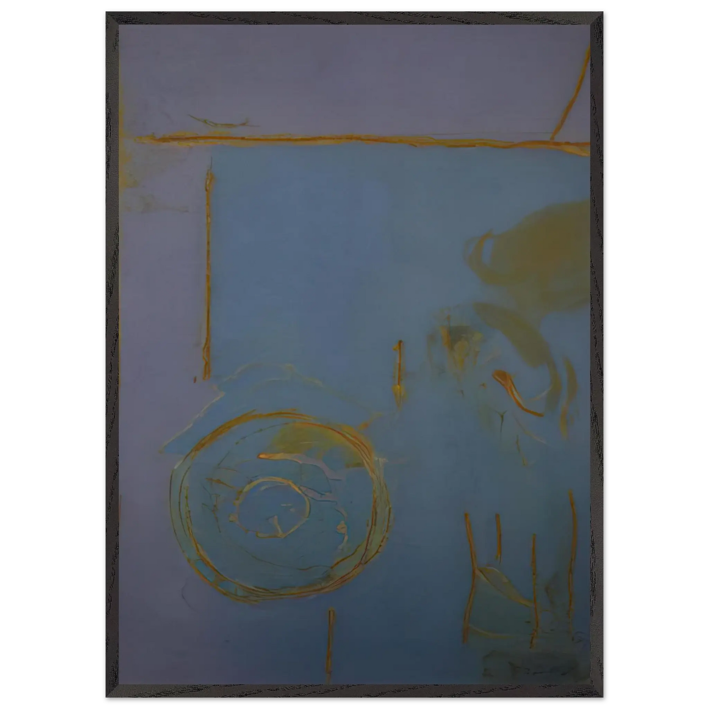 Helen Frankenthaler - Guadalupe - 1989 Wall art - 70x100 cm / 28x40 Inches - Premium Wooden Framed Poster With Fine Art Paper - White frame