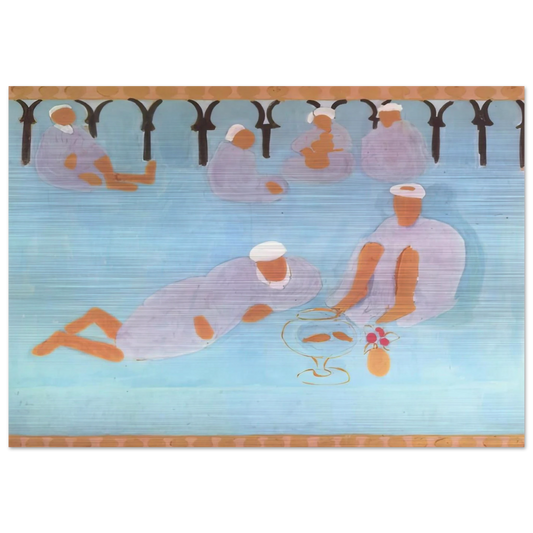 MOROCCAN CAF 1913 - Henri Matisse Brushed Aluminum Print - 70x100 cm / 28x40 inches | Henri Matisse Aluminum Print | Henri Matisse Prints