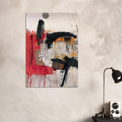 FIRST TIME PAINTING 1961 - Robert Rauschenberg Brushed Aluminum Print - 70x100 cm / 28x40 inches | Robert Rauschenberg Aluminum Print | Robert Rauschenberg Prints