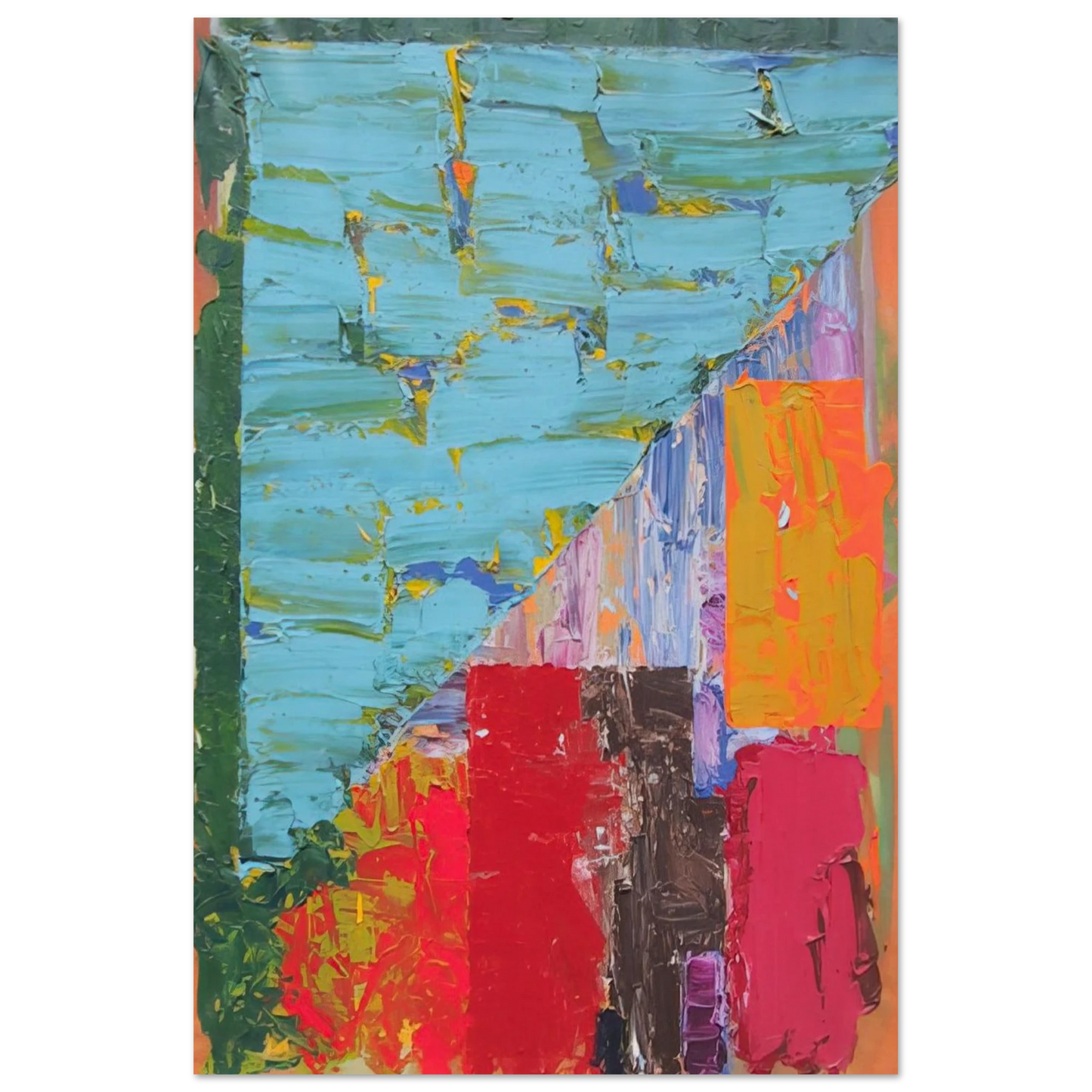 25.4.78 - 1978 - John Hoyland Art Prints - 100x150 cm / 40x60″ inches | John Hoyland Poster | John Hoyland Prints