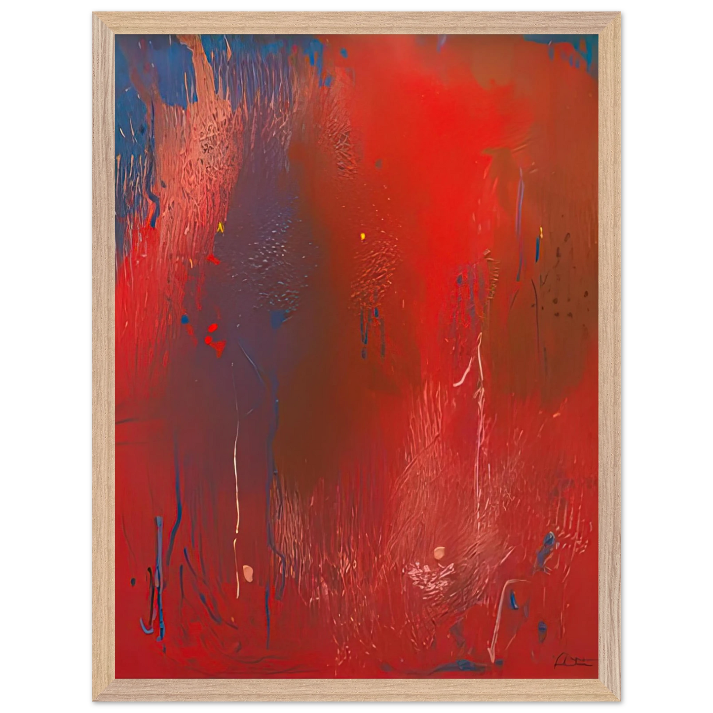 Helen Frankenthaler - Warrior, 1991- Wall Art - 30x40 cm / 12x16 inches - Fine Art Poster-canvas - -