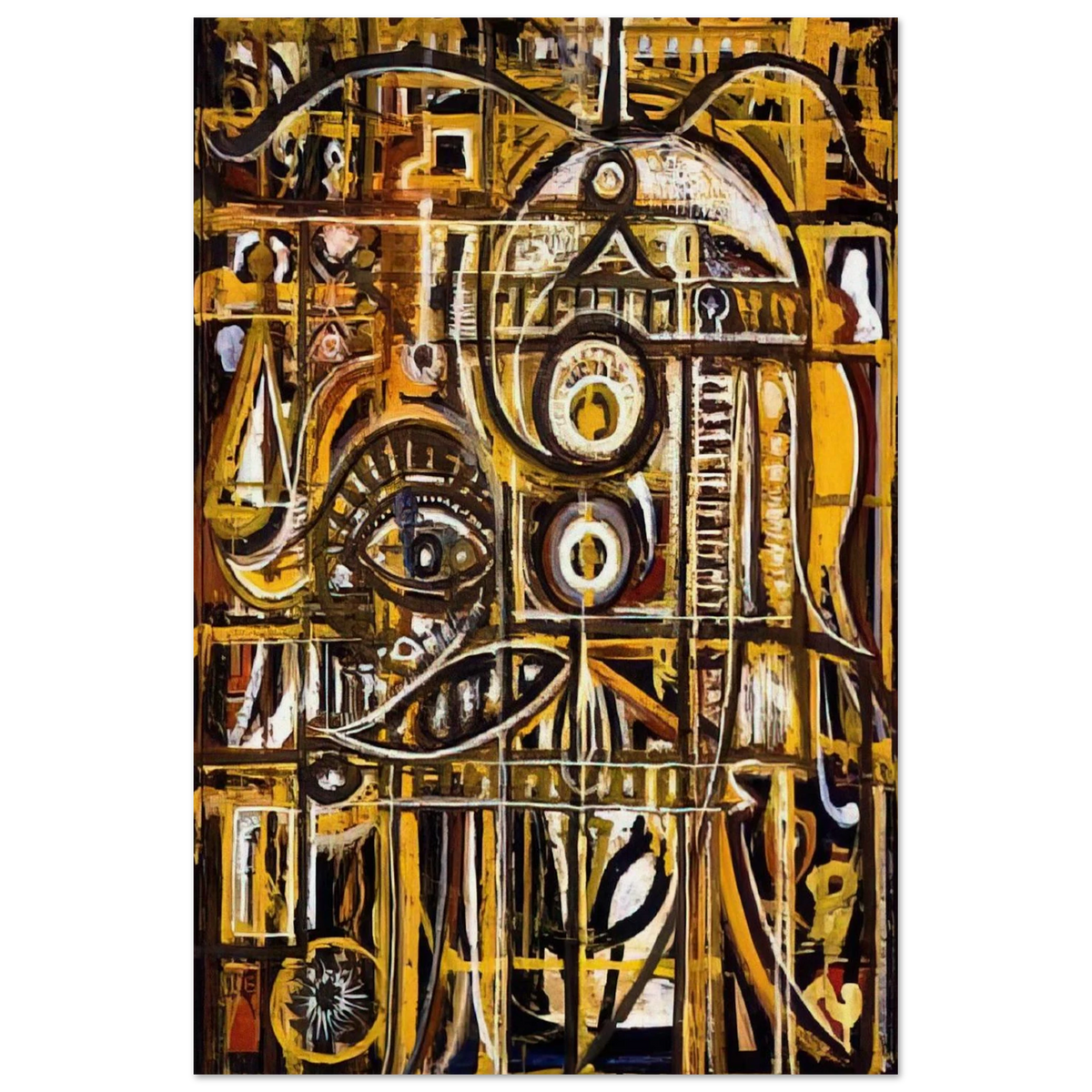 Abstract Eye - 1943 - Richard Pousette-Dart Art Prints - 100x150 cm / 40x60″ inches | Richard Pousette-Dart Poster | Richard Pousette-Dart Prints