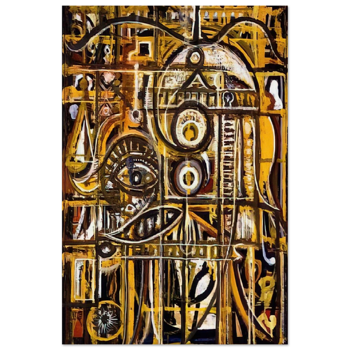Abstract Eye - 1943 - Richard Pousette-Dart Art Prints - 100x150 cm / 40x60″ inches | Richard Pousette-Dart Poster | Richard Pousette-Dart Prints