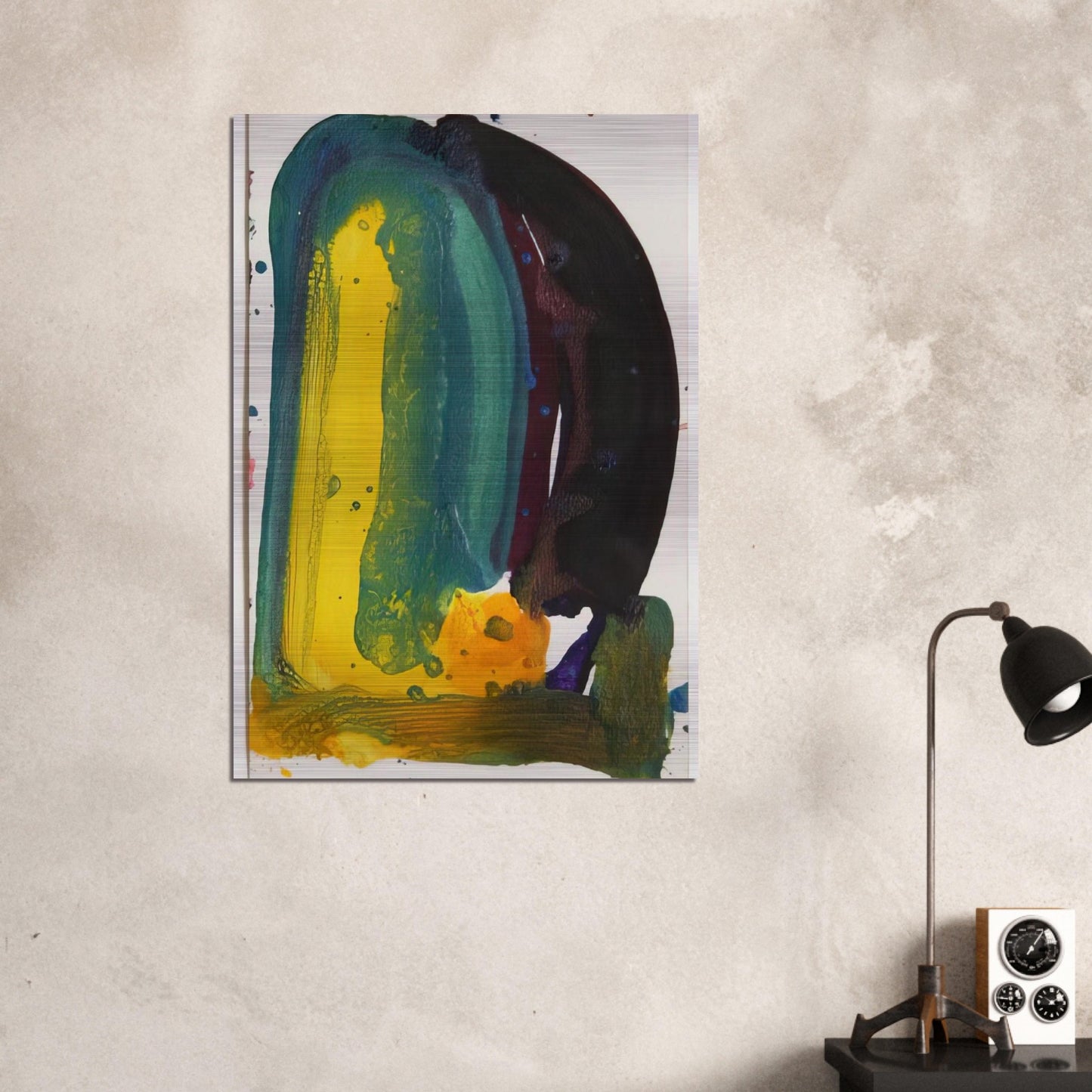 Sculpture Drawing, SF64-571 - Sam Francis Brushed Aluminum Print - 70x100 cm / 28x40 inches | Sam Francis Aluminum Print | Sam Francis Prints