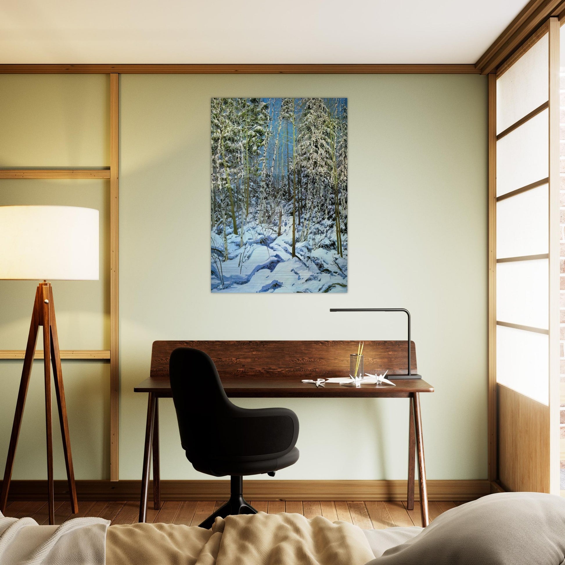 Shadow - Contemporary Realism - Neil Welliver Brushed Aluminum Print - 70x100 cm / 28x40 inches | Neil Welliver Aluminum Print | Neil Welliver Prints