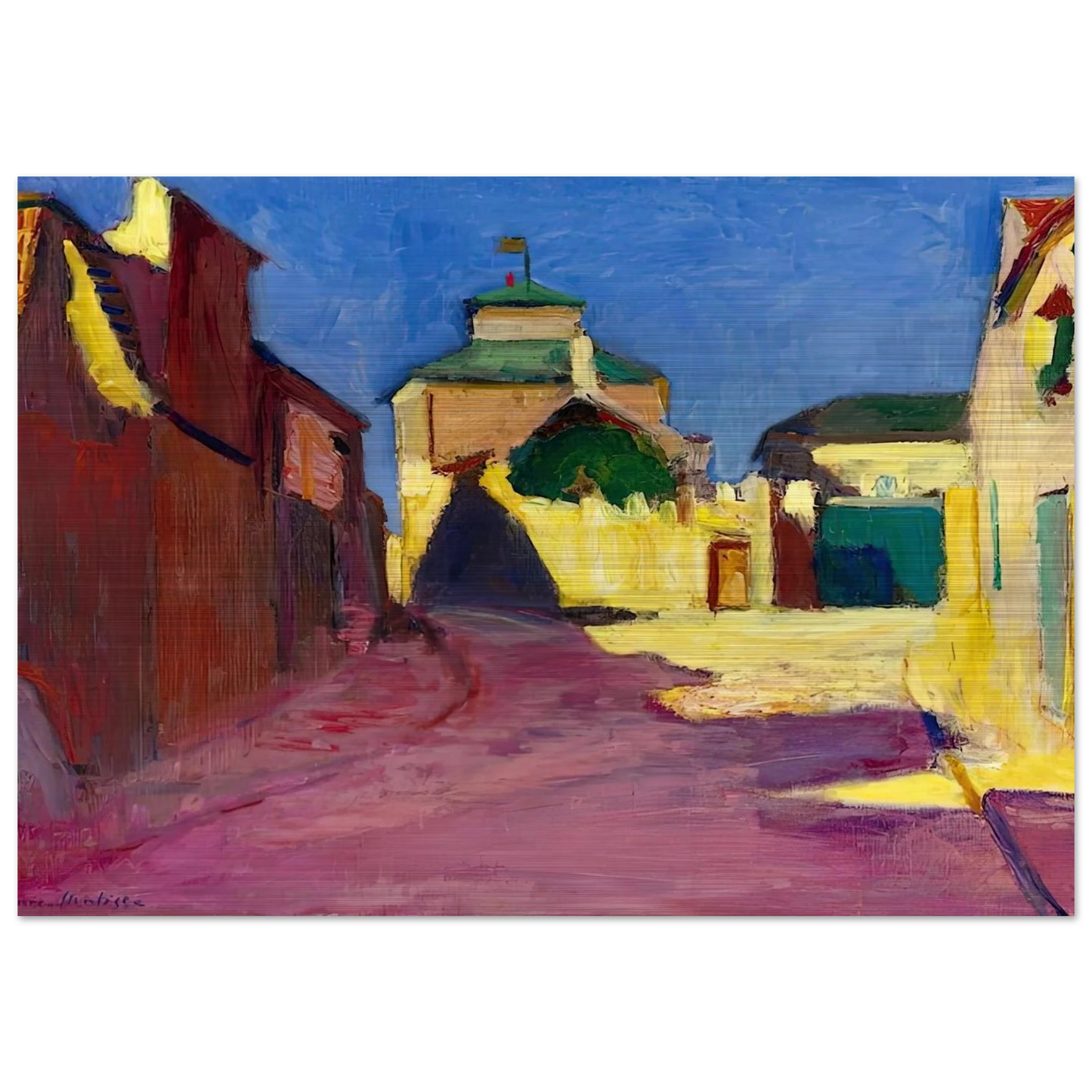UNE RUE A ARCUEIL 1904 - Henri Matisse Brushed Aluminum Print - 70x100 cm / 28x40 inches | Henri Matisse Aluminum Print | Henri Matisse Prints