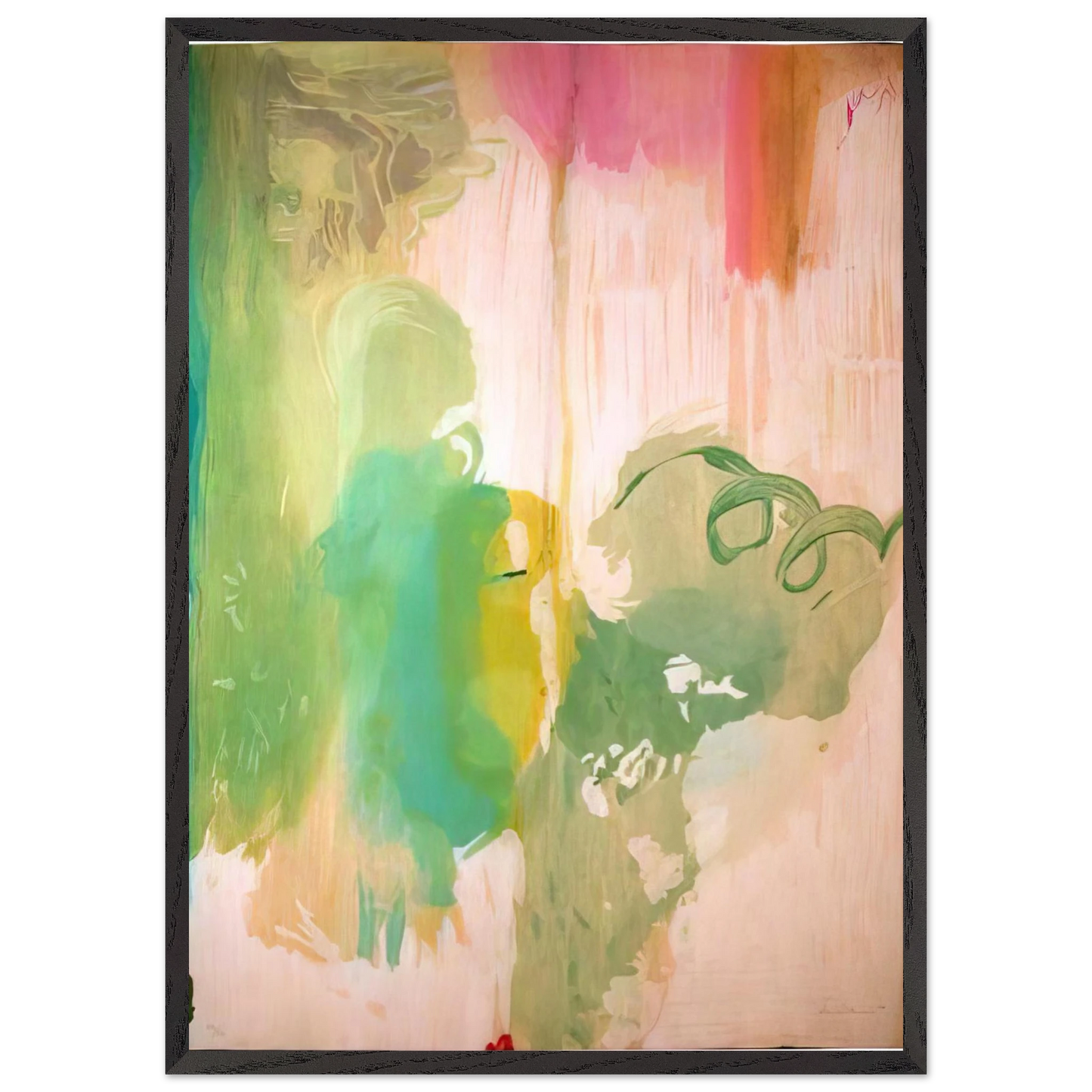 Helen Frankenthaler - Snow Pines - 2004 Wall art - A1 (59.4 x 84.1  cm) - Premium Wooden Framed Poster With Fine Art Paper-canvas - White frame