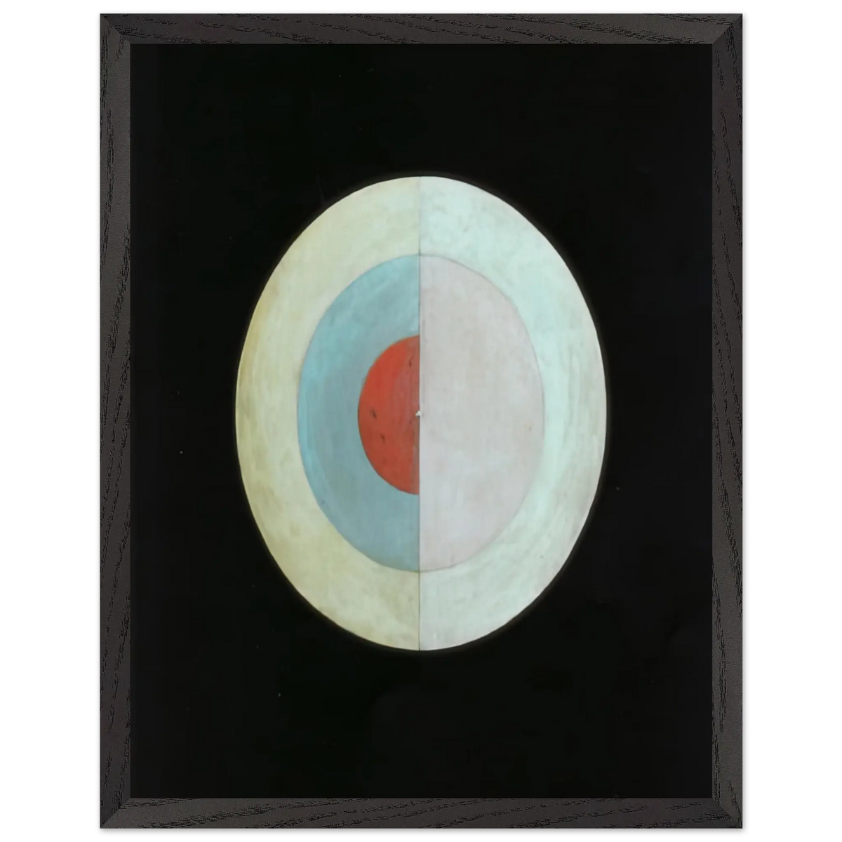 Hilma af Klint - THE SWAN NO 16 1915 Wall art - A2 (42 x 59.4  cm) - Premium Wooden Framed Poster With Fine Art Paper - White frame
