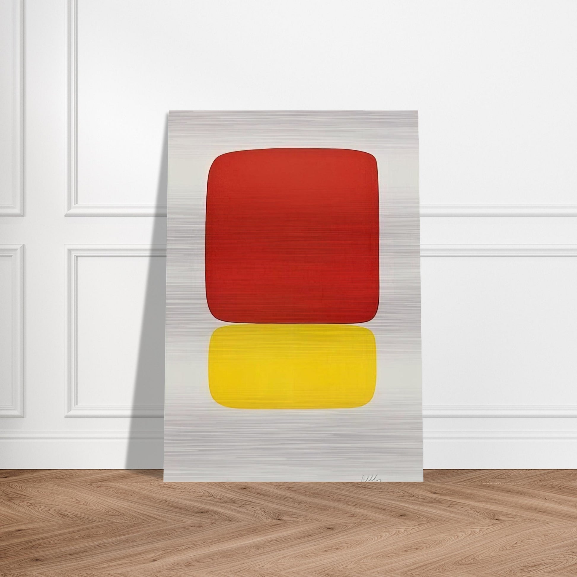 Red over Yellow - Ellsworth Kelly Brushed Aluminum Print - 70x100 cm / 28x40 inches | Ellsworth Kelly Aluminum Print | Ellsworth Kelly Prints