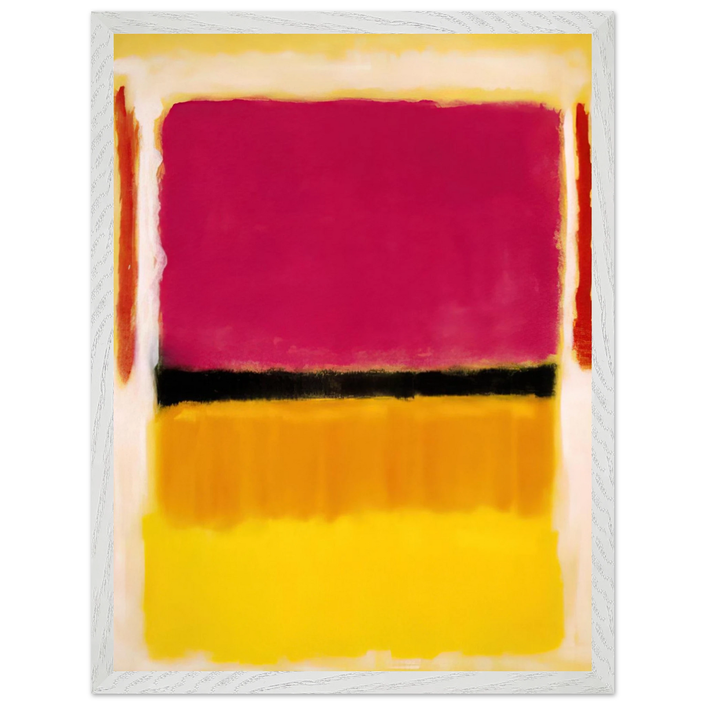 Mark Rothko - Violet, Black, Orange, Yellow on White and Red - 1949 Wall Art - 60x80 cm / 24x32 inches - Premium Wooden Framed Poster With Fine Art Paper - Black frame