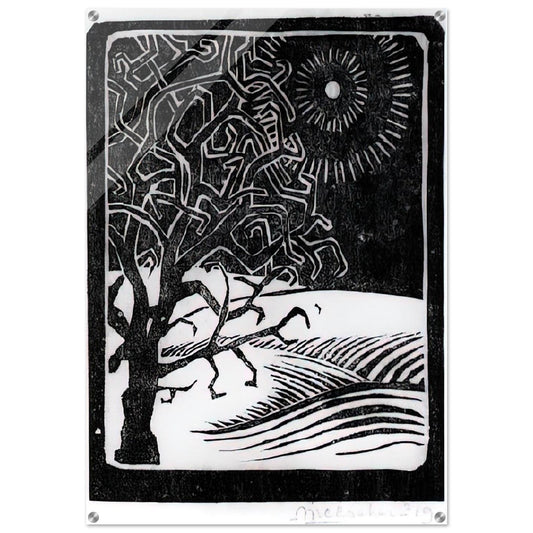 THE BORGER OAK - MC Escher Acrylic Print - 70x100 cm / 28x40″ inches | MC Escher Wall Art | MC Escher Prints