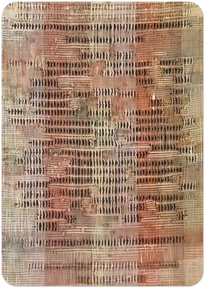 DEVELOPMENT IN ROSE II 1952 By Anni Albers Pack of 10 Post Cards | Anni Albers Post Cards | A6 (10.5 x 14.8 cm) - 4.1 x 5.8 inches