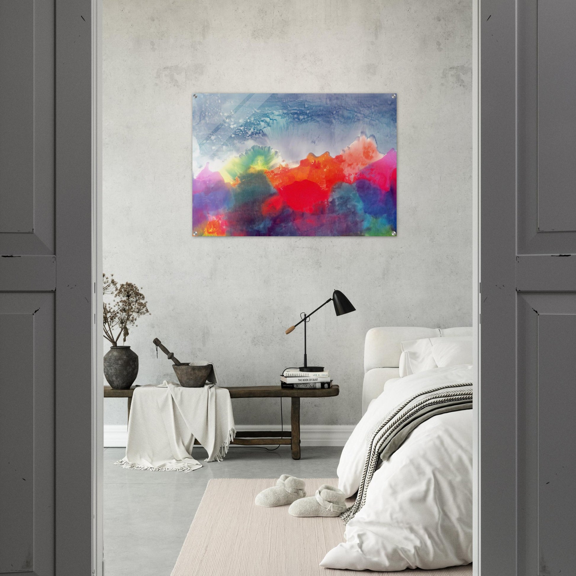 Nightfall - 1994 - Ronnie Landfield Acrylic Print - 70x100 cm / 28x40″ inches