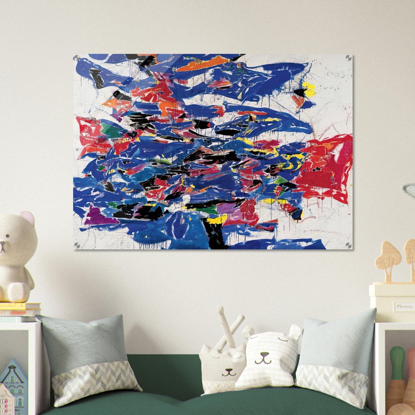 Round the World - Sam Francis Acrylic Print - 70x100 cm / 28x40″ inches