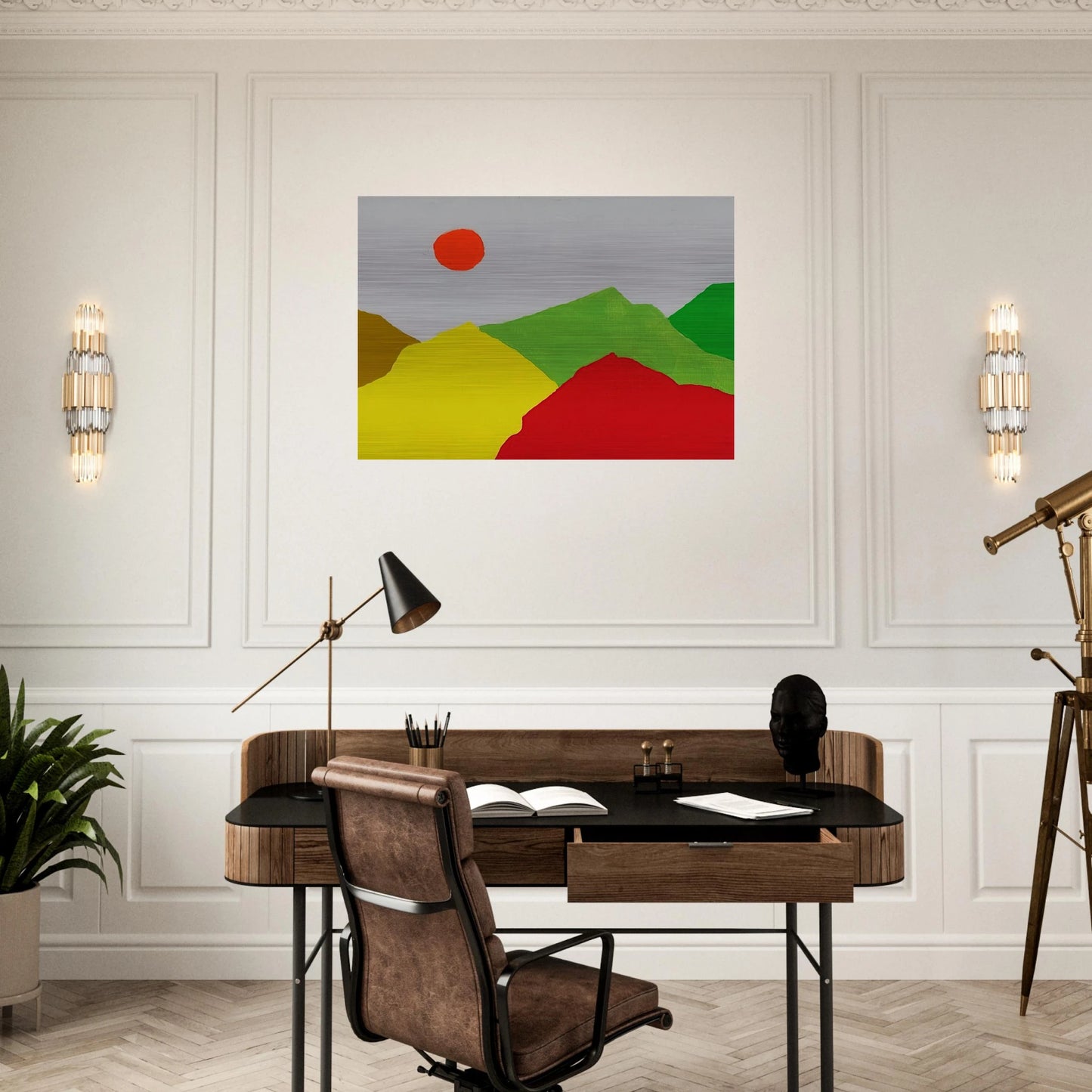 Untitled - 2013 - Etel Adnan Brushed Aluminum Print - 70x100 cm / 28x40 inches | Etel Adnan Aluminum Print | Etel Adnan Prints