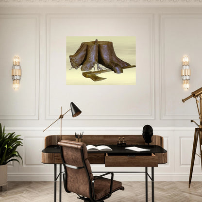THE LABOURS OF ALEXANDER 1967 - Rene Magritte Brushed Aluminum Print - 70x100 cm / 28x40 inches | Rene Magritte Aluminum Print | Rene Magritte Prints