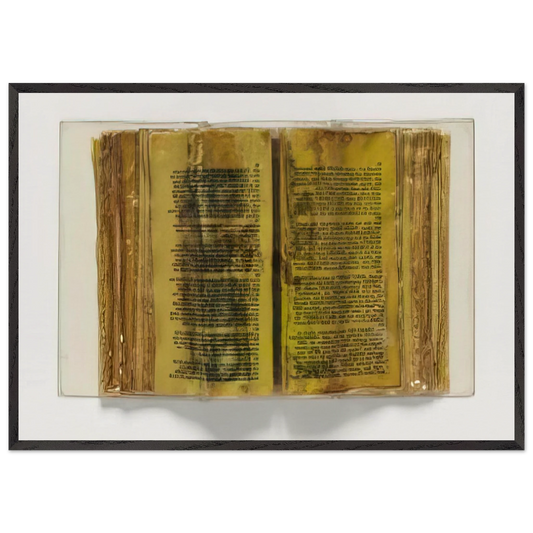 Poemetrie - 1970 - Dieter Roth 70x100 cm / 28x40 inches Framed Art Print – Black Wooden Frame