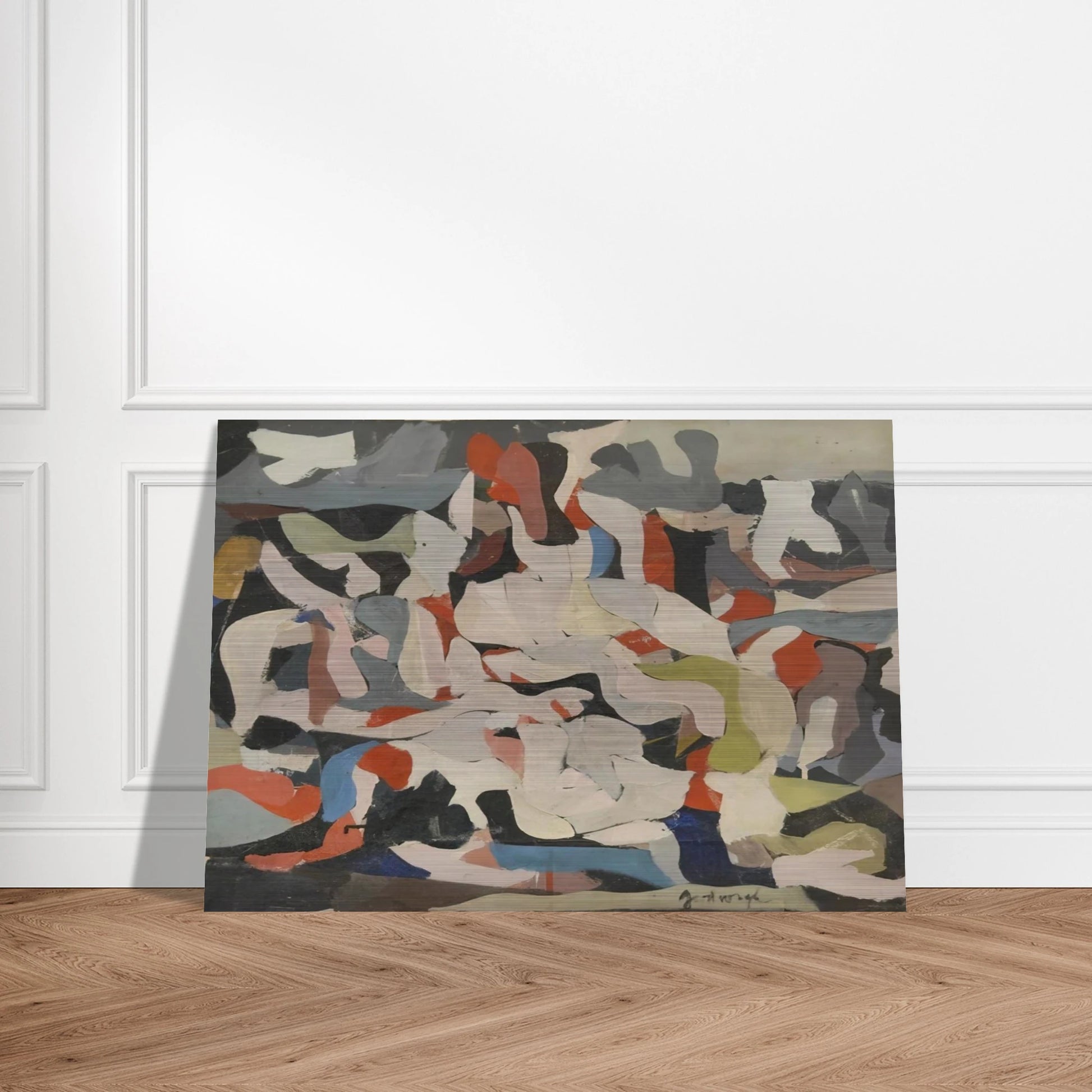 Untitled - Abstract Expressionism - Robert Goodnough Brushed Aluminum Print - 70x100 cm / 28x40 inches | Robert Goodnough Aluminum Print | Robert Goodnough Prints