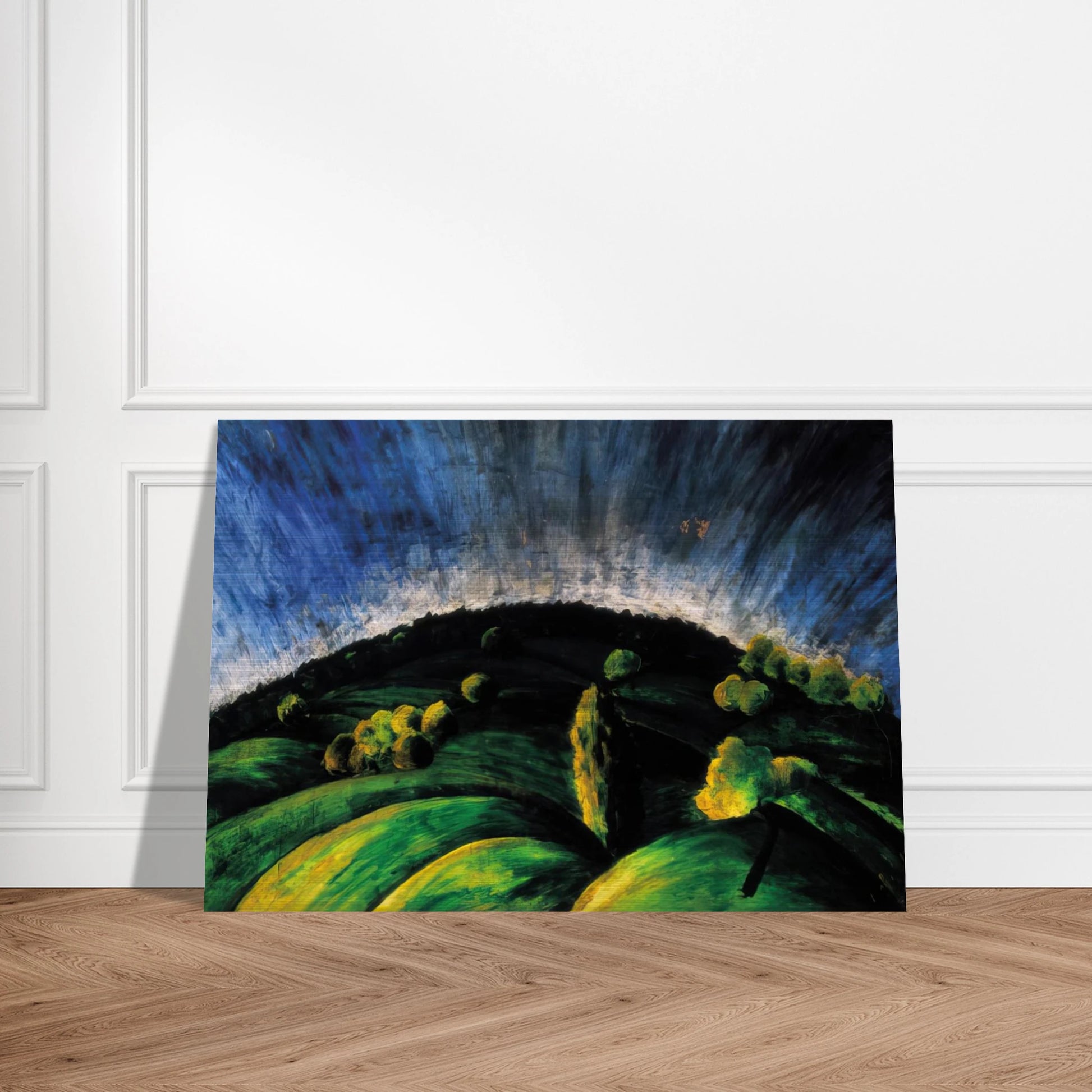 Mountains of Buda - Laszlo Moholy-Nagy Brushed Aluminum Print - 70x100 cm / 28x40 inches | Laszlo Moholy-Nagy Aluminum Print | Laszlo Moholy-Nagy Prints