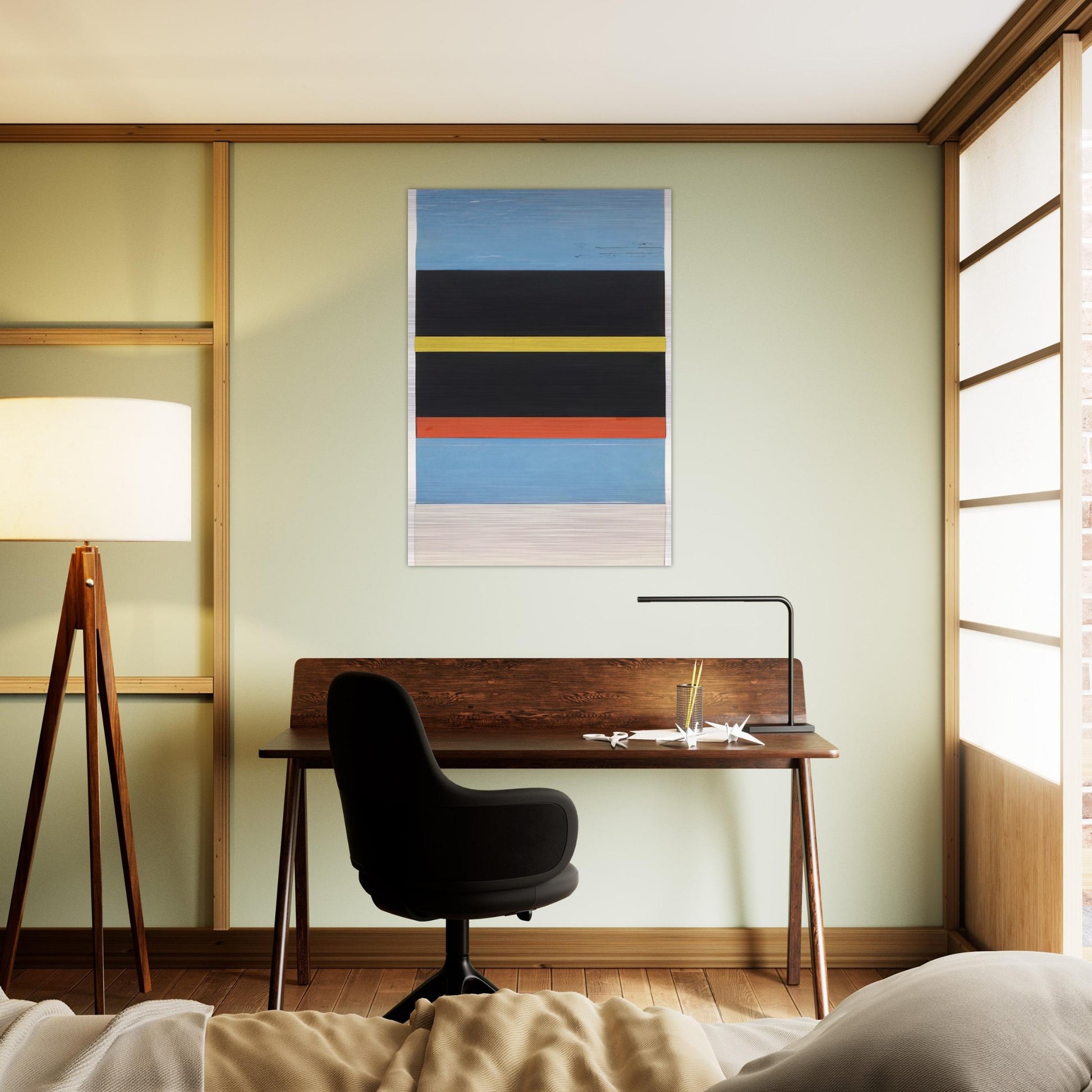 Boats in Sanary Harbor - Ellsworth Kelly Brushed Aluminum Print - 70x100 cm / 28x40 inches | Ellsworth Kelly Aluminum Print | Ellsworth Kelly Prints