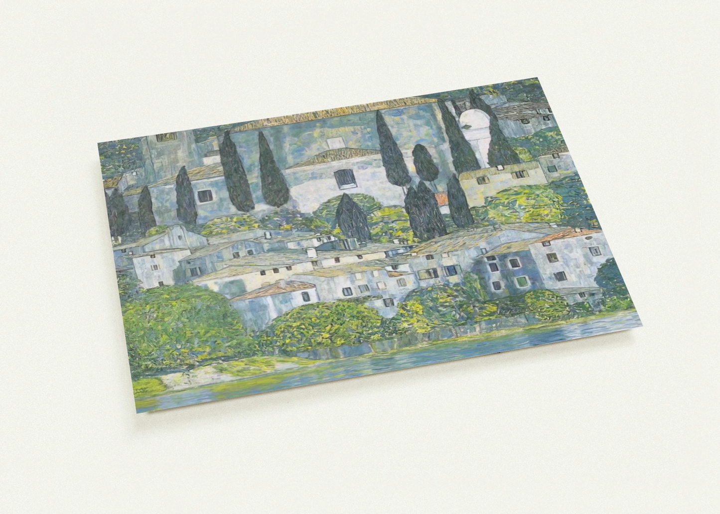 CHRURCH IN CASSONE 1913 By Gustav Klimt Pack of 10 Post Cards | Gustav Klimt Post Cards | A6 (10.5 x 14.8 cm) - 4.1 x 5.8 inches
