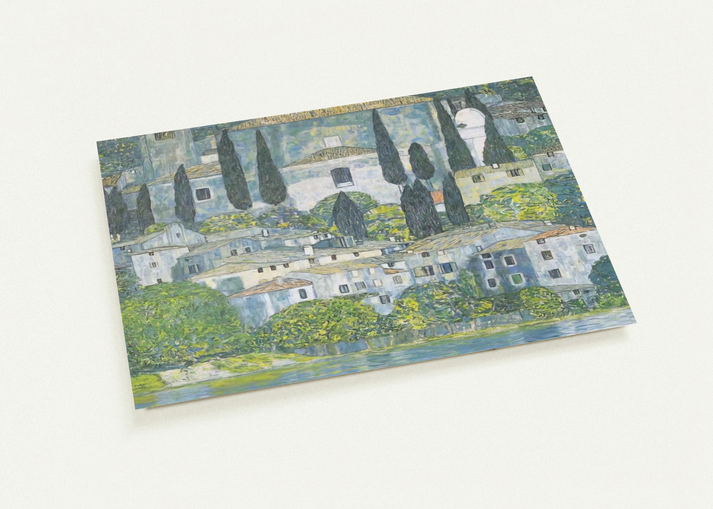 CHRURCH IN CASSONE 1913 By Gustav Klimt Pack of 10 Post Cards | Gustav Klimt Post Cards | A6 (10.5 x 14.8 cm) - 4.1 x 5.8 inches