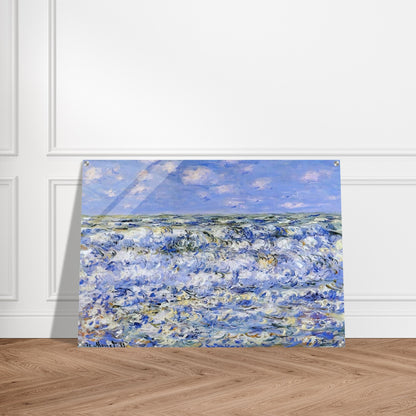 Waves Breaking - claude monet Acrylic Print - 70x100 cm / 28x40″ inches | claude monet Wall Art | claude monet Prints