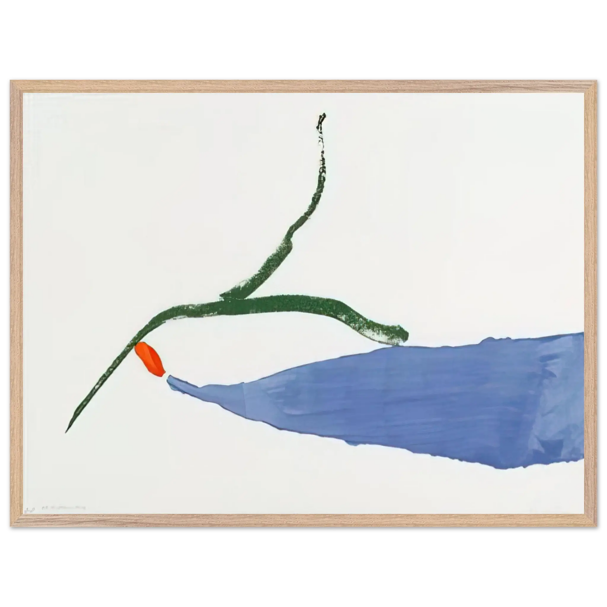 Helen Frankenthaler - A Little Zen - 1970 Wall art - 27x35 cm / 11x14 Inches - Premium Wooden Framed Poster With Fine Art Paper - Wood frame