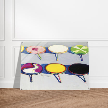 Seven Suckers - 1970 - Wayne Thiebaud Acrylic Print - 70x100 cm / 28x40″ inches