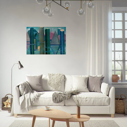 Calmaria II - Tarsila do Amaral Brushed Aluminum Print - 70x100 cm / 28x40 inches | Tarsila do Amaral Aluminum Print | Tarsila do Amaral Prints