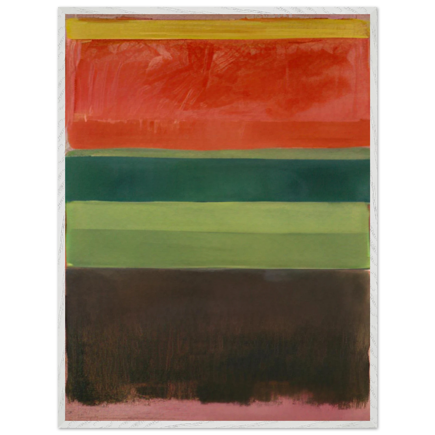 Mark Rothko - Untitled - 1949 Wall Art - 21x29.7 cm / 8x12" - Premium Wooden Framed Poster With Fine Art Paper - Black frame