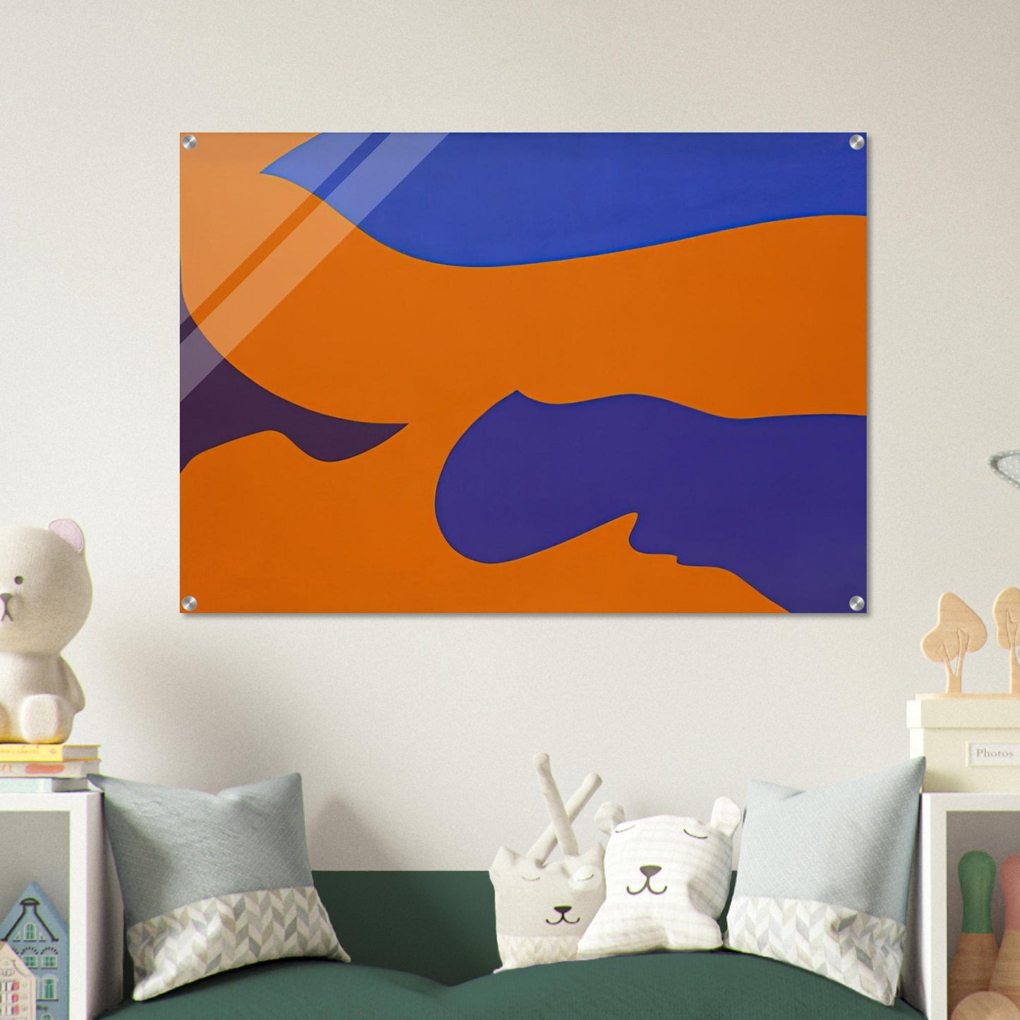 Passage ‚rosion vermillion - Fernand Leduc Acrylic Print - 70x100 cm / 28x40″ inches