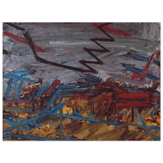 Frank Auerbach - PRIMROSE HILL 1968  75x100 cm / 30x40inches Fine Art Poster