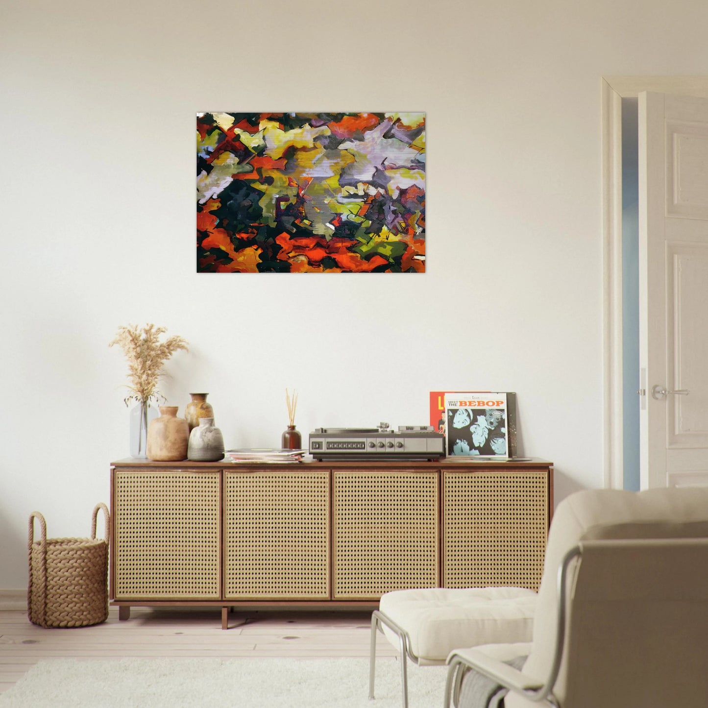 ABSTRACT LANDSCAPE 1950 - Audrey Flack Brushed Aluminum Print - 70x100 cm / 28x40 inches | Audrey Flack Aluminum Print | Audrey Flack Prints