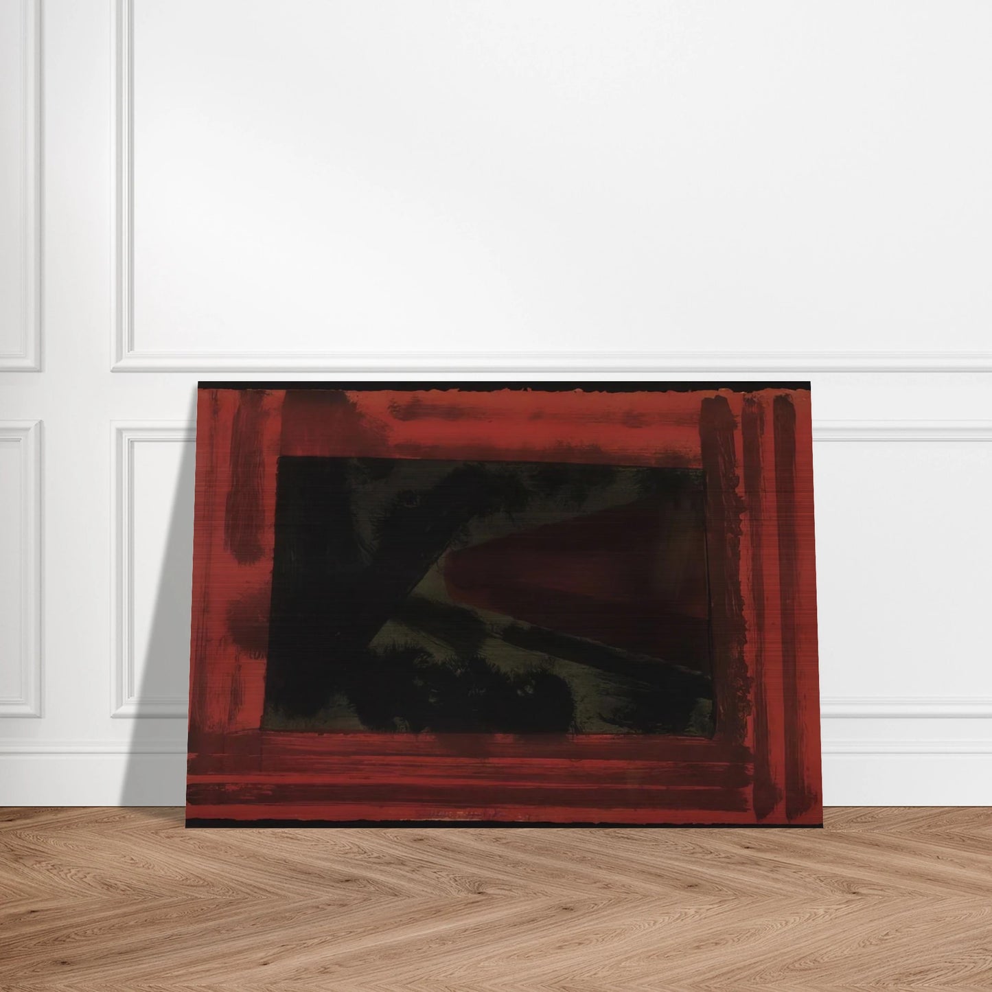Here We are in Croydon - 1979 - Howard Hodgkin Brushed Aluminum Print - 70x100 cm / 28x40 inches | Howard Hodgkin Aluminum Print | Howard Hodgkin Prints