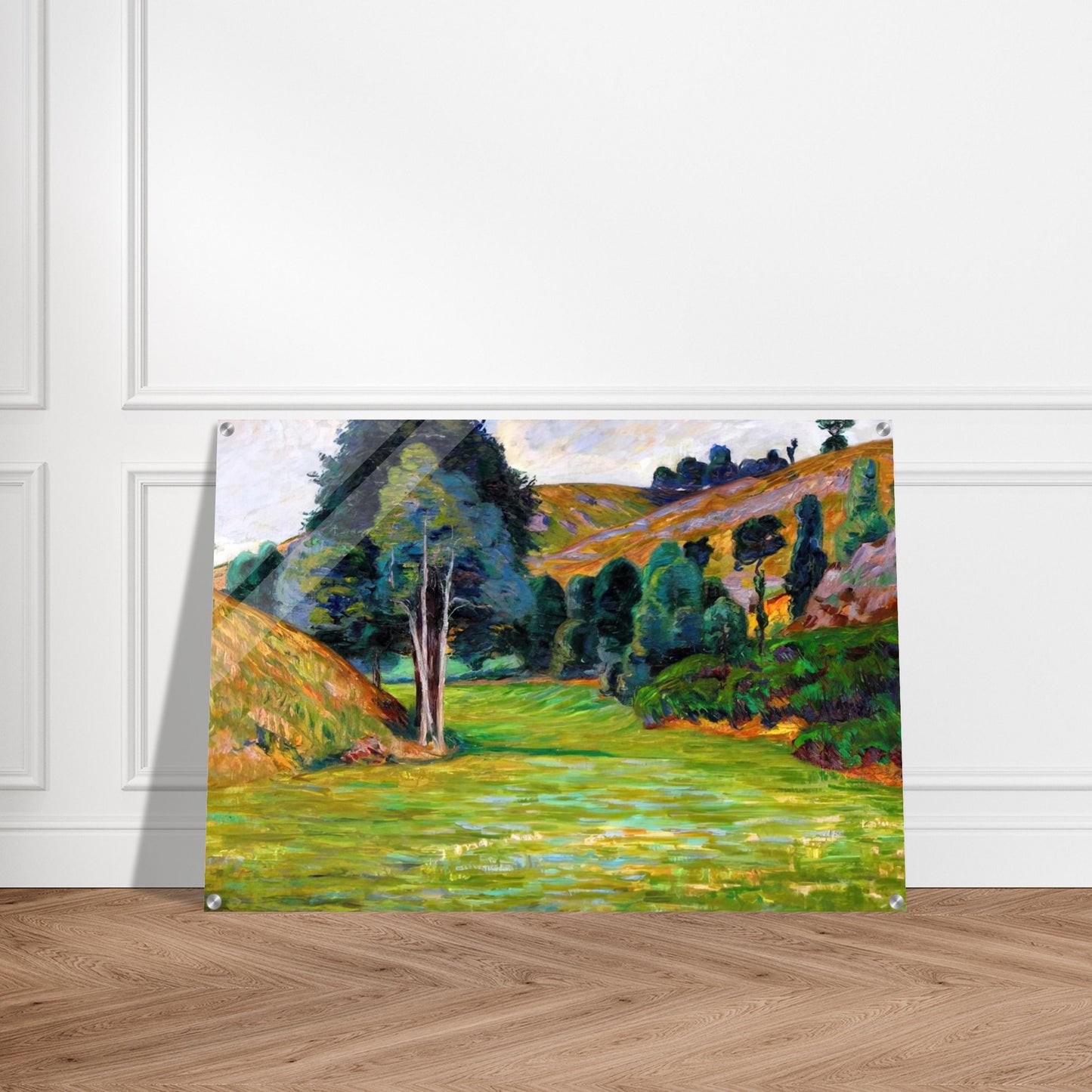 Valley in Pontgibaud - Armand Guillaumin Acrylic Print - 70x100 cm / 28x40″ inches
