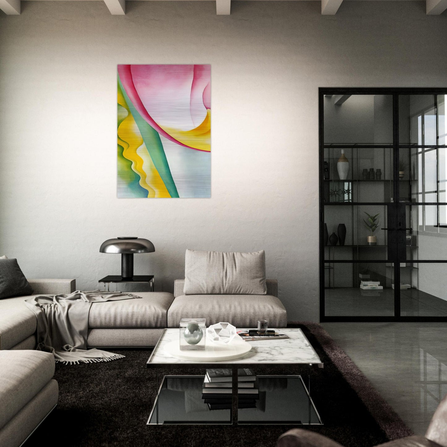 Abstraction No. 77  Tulip  - Georgia O'Keeffe Brushed Aluminum Print - 70x100 cm / 28x40 inches | Georgia O'Keeffe Aluminum Print | Georgia O'Keeffe Prints