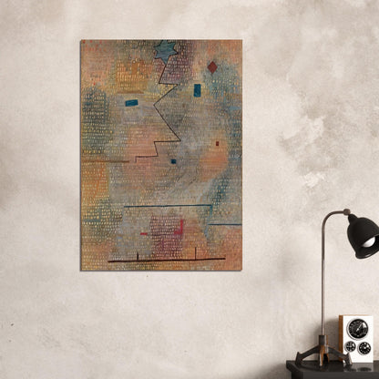 RISING STAR 1923 - Paul Klee Brushed Aluminum Print - 70x100 cm / 28x40 inches | Paul Klee Aluminum Print | Paul Klee Prints